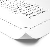 モノグラム25テーブルあなたの座席表を見つける ポスター (角)