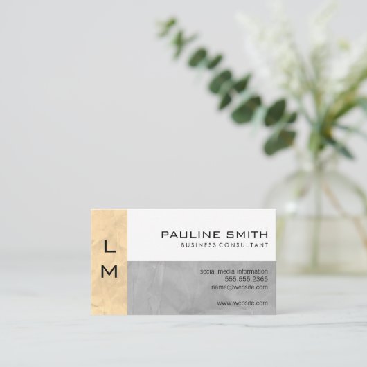 モノグラム3パネル 名刺 (スタンド正面)