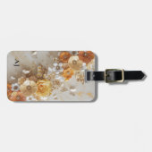 モノグラム3Dバタフライ春ガーデンフローラ ラゲッジタグ (正面横)