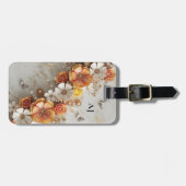 モノグラム3Dバタフライ春ガーデンフローラ ラゲッジタグ (正面横)