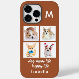 モノグラム4フォトコラージュ  犬の母の生活ハッピーライフ Case-Mate iPhone 14 PRO MAXケース