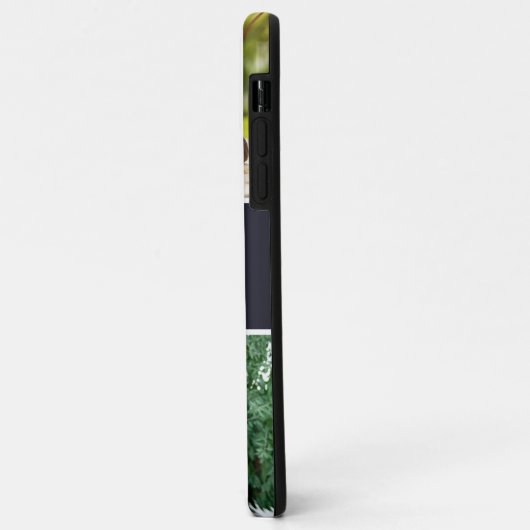 モノグラム4フォトパパライフは最高のライフブルー Case-Mate iPhoneケース (裏面/左)