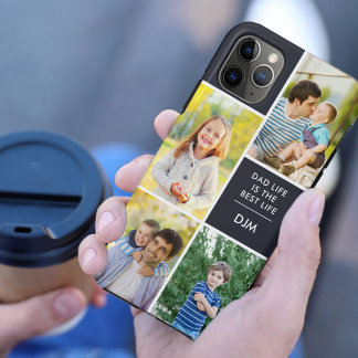 モノグラム4フォトパパライフは最高のライフブルー iPhone 11 PRO MAXケース