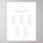 モノグラム5テーブル座席表縁ど ポスター (正面)