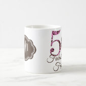 モノグラム50誕生日ファブラス&シュアルマググ コーヒーマグカップ (中央)