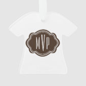 モノグラム50th誕生日ファブラス&ファイア オーナメント (裏面)