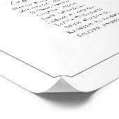 モノグラム9テーブル席の座席表を見つける ポスター (角)