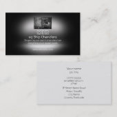 モノグラム、いかりチェーン、メタリック効果 名刺 (正面/裏面)