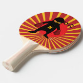 モノグラム.かわいいかわいい忍者でおたくギーク。 卓球ラケット (正面アングル)