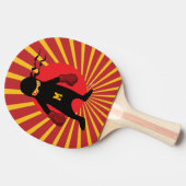 モノグラム.かわいいかわいい忍者でおたくギーク。 卓球ラケット (横)