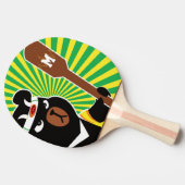 モノグラム.かわいいかわいい忍者ベアおたくギーク。 卓球ラケット (横)