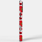 モノグラム かわいいてんとう虫 赤 白 花柄 Case-Mate iPhoneケース (裏面 / 右)