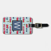 モノグラム |かわいい電車 ラゲッジタグ (正面横)