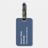 モノグラム |かわいい電車 ラゲッジタグ (裏面縦)