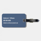 モノグラム |かわいい電車 ラゲッジタグ (裏面横)