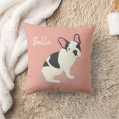 モノグラム.かわいフランスのいブルドッグ。 クッション (ブランケット)