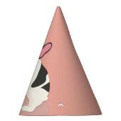 モノグラム.かわいフランスのいブルドッグ。 パーティーハット (右)