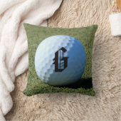 (モノグラム-それ)緑のクローズアップの写真のゴルフ・ボール クッション (ブランケット)