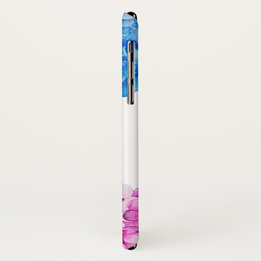 モノグラム|のアジサイの花の水彩画の絵画 Case-Mate iPhoneケース (裏面/左)