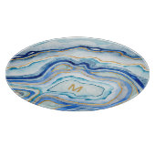 モノグラム|のコバルトの瑪瑙II カッティングボード (角)