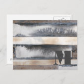 モノグラム|の地球及び煙I ポストカード (正面/裏面)