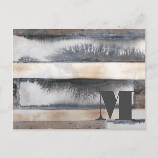 モノグラム|の地球及び煙I ポストカード (正面)