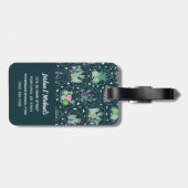 モノグラム|の幾何学的なSucculentsパターン ラゲッジタグ (裏面横)