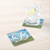 モノグラム|の明るい日II スクエアペーパーコースター (インサイチュ)