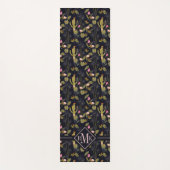 モノグラム|の暗い夏の夜のサボテンパターン ヨガマット (正面)