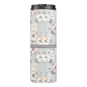 モノグラム|の柔らかいピンクの水彩画パターン タンブラー (裏面)