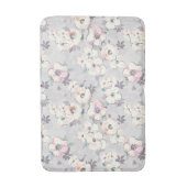 モノグラム|の柔らかいピンクの水彩画パターン バスマット (正面縦)