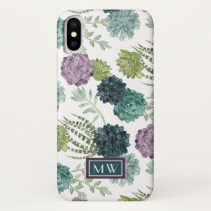 モノグラム の植物の幸福のコレクション水気が多いPa iPhone X ケース