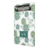 モノグラム|の植物の幸福|の水気が多いパターン ミニクリップボード (アングル2)
