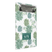 モノグラム|の植物の幸福|の水気が多いパターン ミニクリップボード (アングル)