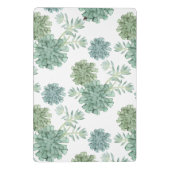 モノグラム|の植物の幸福|の水気が多いパターン ミニクリップボード (裏面)