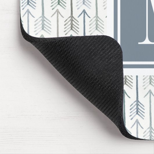 モノグラム|の水彩画のWanderlustの矢パターン マウスパッド (コーナー)