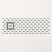 モノグラム|の熱帯パイナップル水彩画 ヨガマット (正面(横))