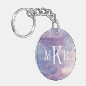 モノグラム|の紫色の霞II キーホルダー (正面左)