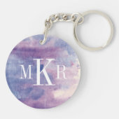 モノグラム|の紫色の霞II キーホルダー (裏面)
