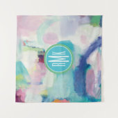 モノグラム|の試験および空気のような明るい タペストリー (正面)