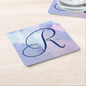 モノグラム|のNorthern Lights II スクエアペーパーコースター (アングル)