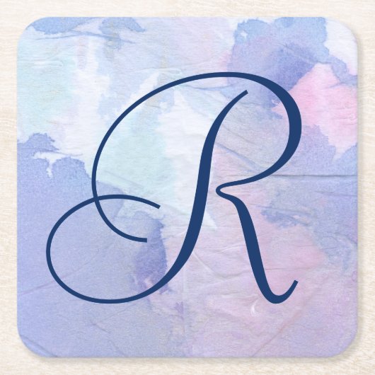 モノグラム|のNorthern Lights II スクエアペーパーコースター (正面)