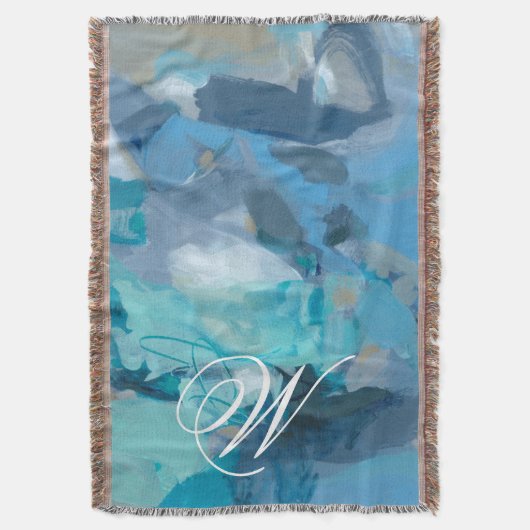 モノグラム |もつれた スローブランケット (正面縦)