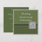 モノグラム アニバーサリー パーティー 招待状 (正面/裏面)