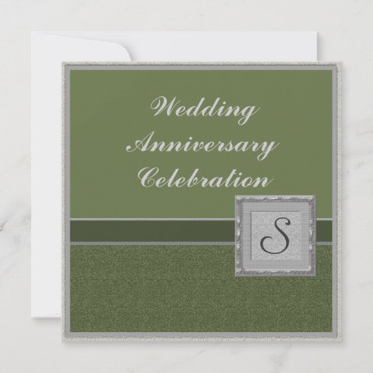 モノグラム アニバーサリー パーティー 招待状 (正面)