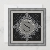 モノグラム アニバーサリー パーティー 招待状 (正面)