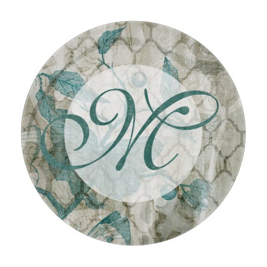 モノグラム |アラベスク蝶V カッティングボード (正面)