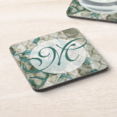 モノグラム |アラベスク蝶V コースター (左側)