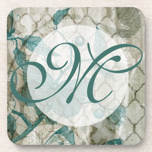 モノグラム |アラベスク蝶V コースター (正面)