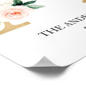 モノグラム アート プリント, 文字 A, 結婚式, 産室 ポスター (角)